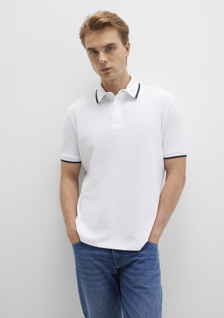 IMBRACAMINTE - Mavi Tricou Polo Alb  Barbati