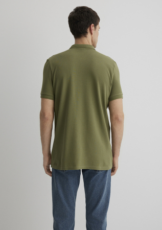 Mavi Tricou Polo Verde Masliniu Slim Barbati [3]