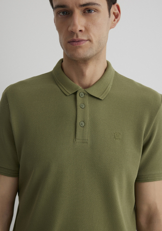 Mavi Tricou Polo Verde Masliniu Slim Barbati [4]