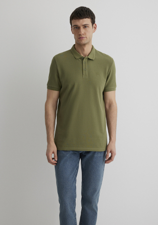 Mavi Tricou Polo Verde Masliniu Slim Barbati [2]