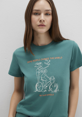 FEMEI - Mavi Tricou Verde  Femei