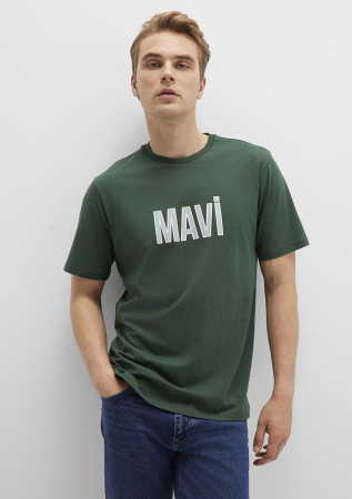 IMBRACAMINTE - Mavi Tricou Verde Regular Barbati