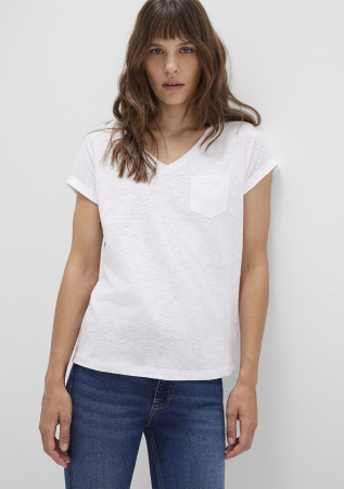 Mavi Tricou Alb Loose Femei [3]