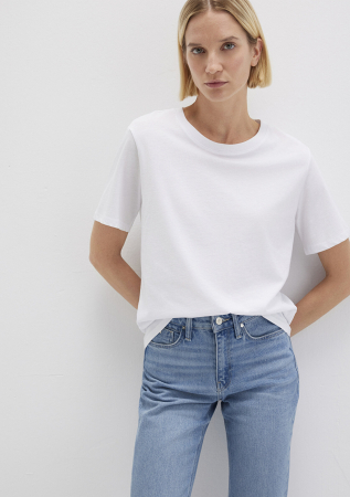 FEMEI - Mavi Tricou Alb Regular Femei