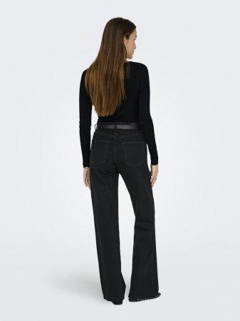Only Blugi Negri JUICY Wide Femei [3]