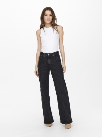 Wide Leg - Only Blugi Gri Inchis JUICY Wide Femei