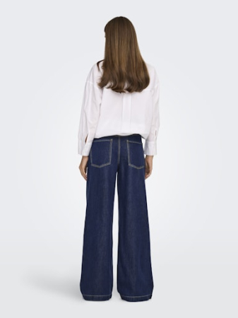 Only Blugi Albastri INGRID Wide Femei [4]