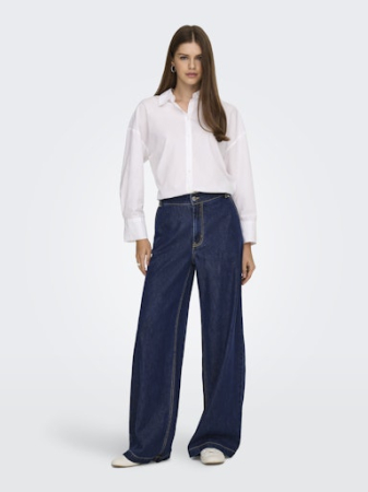 JEANS - Only Blugi Albastri INGRID Wide Femei