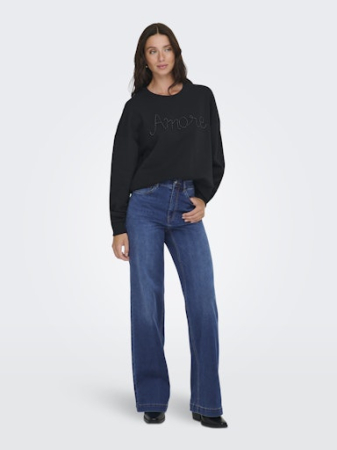 ДЖИНСЫ - ONLY Женские Джинсы Dark Blue Denim Madison Wide