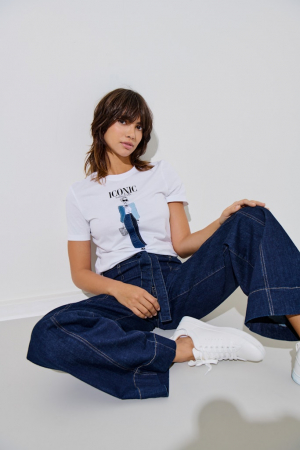 Only Blugi Albastri Madison Wide Femei [1]