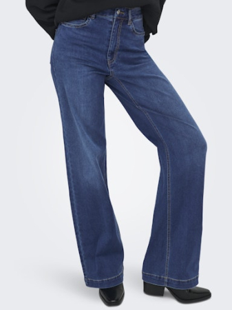 ONLY Blugi Dark Blue Denim Madison Wide Femei [2]