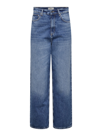 Baggy - ONLY Blugi Medium Blue Denim Bottom Baggy Femei