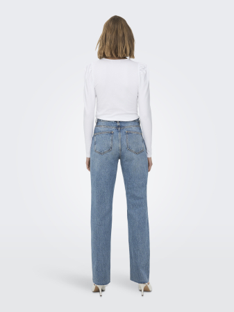 Only Blugi Albastri Deschisi Bottom Straight Femei [3]