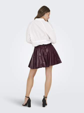 ONLY Fusta Mauve Wine  Femei [3]