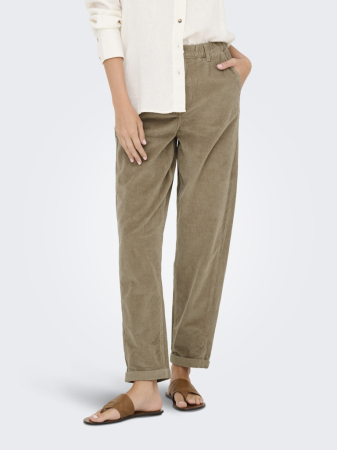 Only Pantaloni Bej Carrot Femei [1]