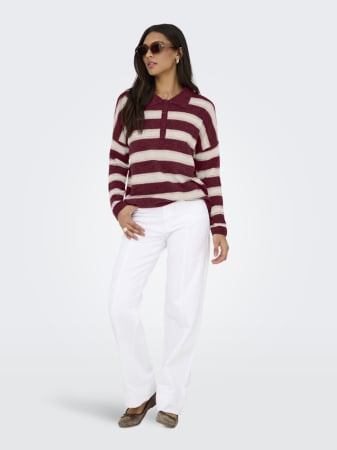 ЖЕНЩИНЫ - ONLY Женский Свитер Cabernet Humus Whitecap Gray 