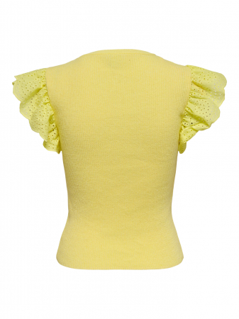 Only Pulover Cu Maneca Scurta Galben  Femei [1]