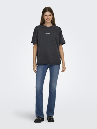 Tricouri si Topuri - ONLY Tricou Black Noir  Femei