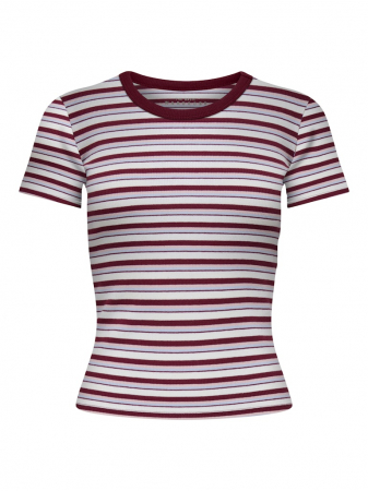 FEMEI - Only Tricou Rosu Visiniu  Femei