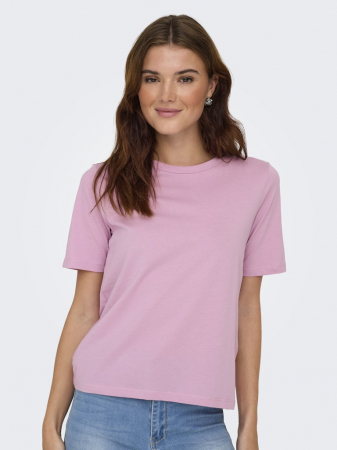 Tricouri si Topuri - Only Tricou Roz Deschis  Femei