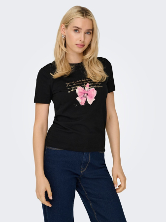 ONLY Tricou Negru  Femei [2]
