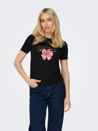 ONLY Tricou Negru  Femei [1]