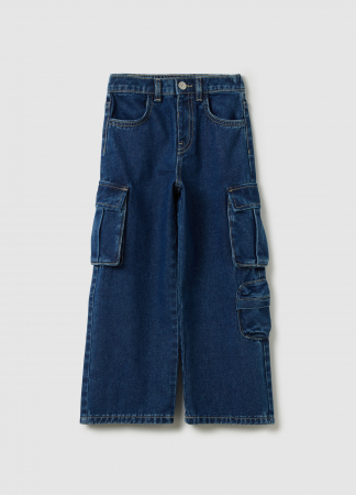 Jeans - OVS Kids Blugi Dark Blue Fete 3-10 Ani