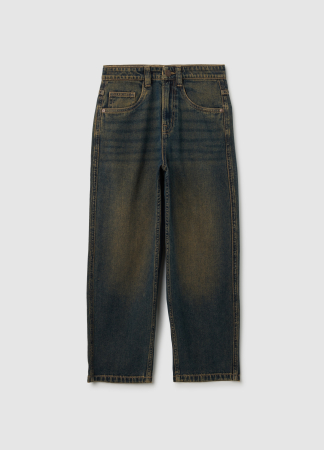 Jeans - OVS Kids Blugi Negri Baieti 10-15 Ani