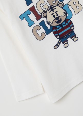 OVS Kids Bluza Alba Baieti 9-36 Luni [2]