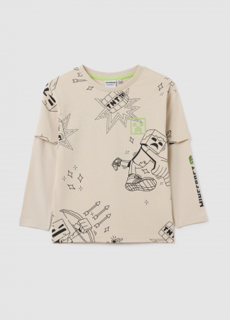Hanorace - OVS Kids Bluza Bej Baieti 3-10 Ani