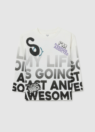 Hanorace - OVS Kids Bluza Blanc De Blanc Baieti 3-10 Ani