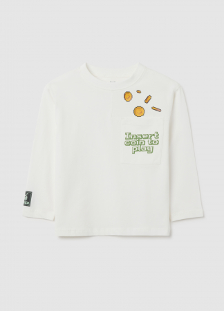 Hanorace - OVS Kids Bluza Blanc De Blanc Baieti 3-10 Ani