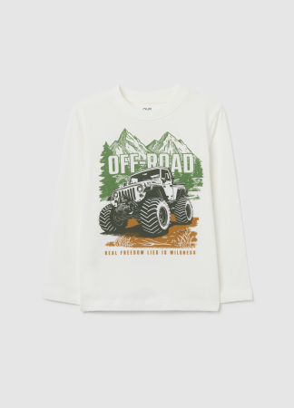 BAIETI - OVS Kids Bluza Blanc De Blanc Baieti 3-10 Ani