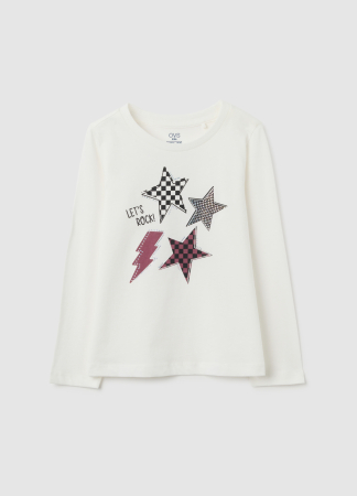 FETE - OVS Kids Bluza Blanc De Blanc Fete 3-10 Ani