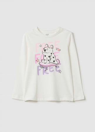 FETE - OVS Kids Bluza Blanc De Blanc Fete 3-10 Ani