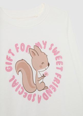 OVS Kids Bluza Blanc De Blanc Fete 3-10 Ani [2]