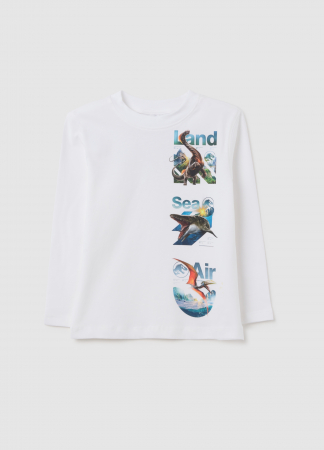BAIETI - OVS Kids Bluza Bright White Baieti 3-10 Ani