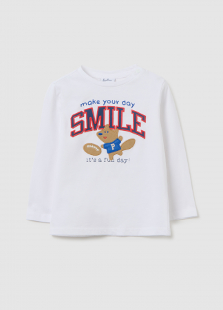 Hanorace - OVS Kids Bluza Bright White Baieti 9-36 Luni
