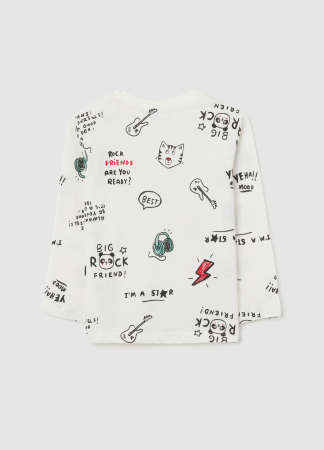OVS Kids Bluza Bright White Baieti 9-36 Luni [1]