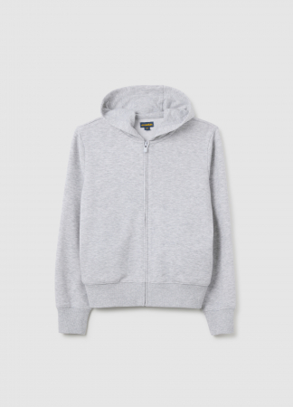 Hanorace - OVS Kids Bluza Cu Fermuar Gri Deschis Fete 10-15 Ani
