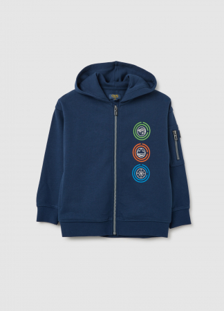 BAIETI - OVS Kids Bluza Cu Fermuar Insignia Blue Baieti 3-10 Ani