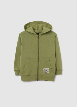 BAIETI - OVS Kids Bluza Cu Fermuar Loden Green Baieti 3-10 Ani