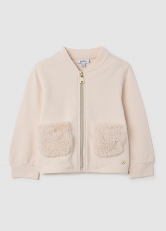 Hanorace - OVS Kids Bluza Cu Fermuar Roz Fete 9-36 Luni