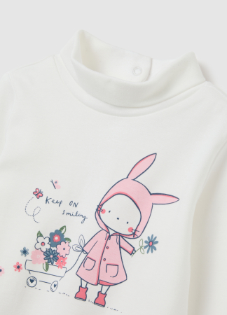 OVS Kids Bluza Cu Fermuar White Alyssum Fete 9-36 Luni [2]