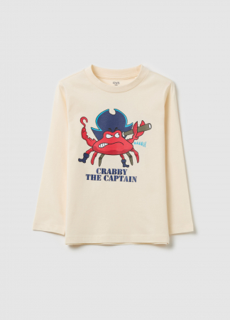 Hanorace - OVS Kids Bluza Eggnog Baieti 3-10 Ani