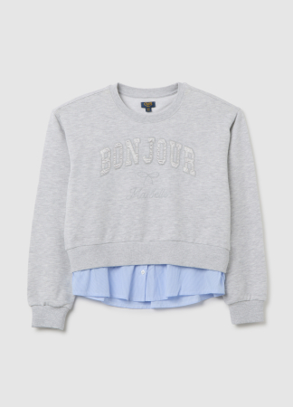 FETE - OVS Kids Bluza Gri Fete 10-15 Ani