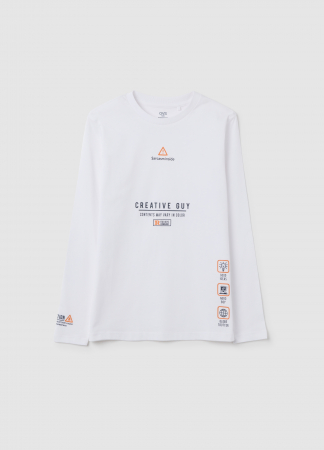 Hanorace - OVS Kids Bluza Lucent White Baieti 10-15 Ani