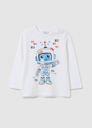 BAIETI - OVS Kids Bluza Lucent White Baieti 9-36 Luni