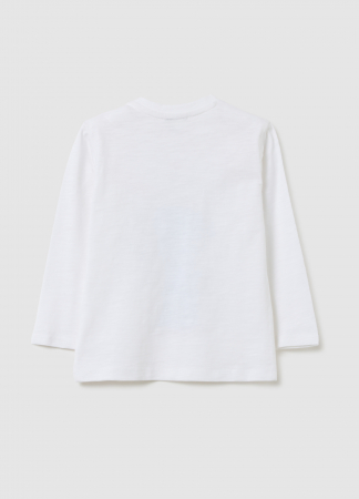 OVS Kids Bluza Lucent White Baieti 9-36 Luni [1]