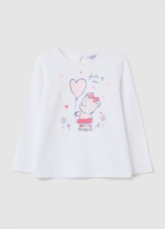Fetite 9-36 LUNI - OVS Kids Bluza Lucent White Fete 9-36 Luni